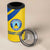 Custom Saint Lucia Football 4 in 1 Can Cooler Tumbler 2025 Go Champions - Yellow Version