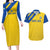 Custom Saint Lucia Football Couples Matching Long Sleeve Bodycon Dress and Hawaiian Shirt 2025 Go Champions - Yellow Version