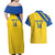 Custom Saint Lucia Football Couples Matching Off Shoulder Maxi Dress and Hawaiian Shirt 2025 Go Champions - Yellow Version