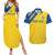 Custom Saint Lucia Football Couples Matching Summer Maxi Dress and Hawaiian Shirt 2025 Go Champions - Yellow Version