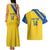 Custom Saint Lucia Football Couples Matching Tank Maxi Dress and Hawaiian Shirt 2025 Go Champions - Yellow Version