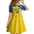 Custom Saint Lucia Football Family Matching Mermaid Dress and Hawaiian Shirt 2025 Go Champions - Yellow Version