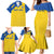 Custom Saint Lucia Football Family Matching Mermaid Dress and Hawaiian Shirt 2025 Go Champions - Yellow Version