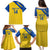 Custom Saint Lucia Football Family Matching Puletasi and Hawaiian Shirt 2025 Go Champions - Yellow Version