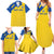 Custom Saint Lucia Football Family Matching Summer Maxi Dress and Hawaiian Shirt 2025 Go Champions - Yellow Version