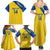 Custom Saint Lucia Football Family Matching Summer Maxi Dress and Hawaiian Shirt 2025 Go Champions - Yellow Version