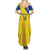 Custom Saint Lucia Football Family Matching Summer Maxi Dress and Hawaiian Shirt 2025 Go Champions - Yellow Version