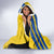 Custom Saint Lucia Football Hooded Blanket 2025 Go Champions - Yellow Version