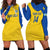 Custom Saint Lucia Football Hoodie Dress 2025 Go Champions - Yellow Version