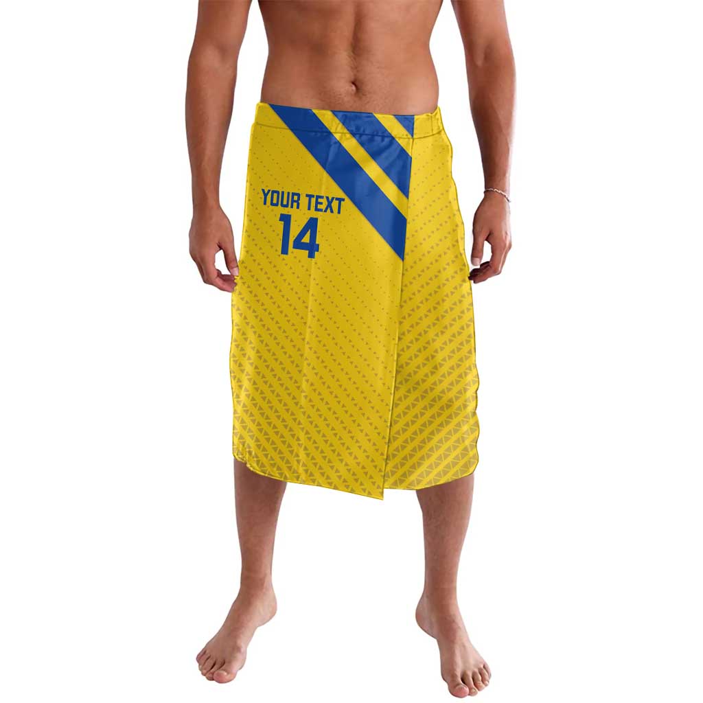 Custom Saint Lucia Football Lavalava 2025 Go Champions - Yellow Version