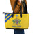 Custom Saint Lucia Football Leather Tote Bag 2025 Go Champions - Yellow Version