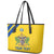 Custom Saint Lucia Football Leather Tote Bag 2025 Go Champions - Yellow Version