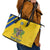 Custom Saint Lucia Football Leather Tote Bag 2025 Go Champions - Yellow Version