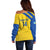 Custom Saint Lucia Football Off Shoulder Sweater 2025 Go Champions - Yellow Version