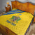 Custom Saint Lucia Football Quilt 2025 Go Champions - Yellow Version