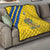 Custom Saint Lucia Football Quilt 2025 Go Champions - Yellow Version