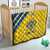 Custom Saint Lucia Football Quilt 2025 Go Champions - Yellow Version