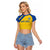 Custom Saint Lucia Football Raglan Cropped T Shirt 2025 Go Champions - Yellow Version