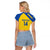 Custom Saint Lucia Football Raglan Cropped T Shirt 2025 Go Champions - Yellow Version