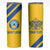 Custom Saint Lucia Football Skinny Tumbler 2025 Go Champions - Yellow Version