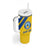 Custom Saint Lucia Football Tumbler With Handle 2025 Go Champions - Yellow Version