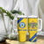 Custom Saint Lucia Football Tumbler With Handle 2025 Go Champions - Yellow Version