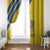 Custom Saint Lucia Football Window Curtain 2025 Go Champions - Yellow Version