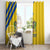 Custom Saint Lucia Football Window Curtain 2025 Go Champions - Yellow Version