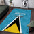 Custom Saint Lucia Football Area Rug Flag Style