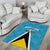 Custom Saint Lucia Football Area Rug Flag Style