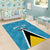 Custom Saint Lucia Football Area Rug Flag Style