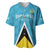 Custom Saint Lucia Football Baseball Jersey Flag Style