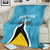 Custom Saint Lucia Football Blanket Flag Style