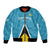 Custom Saint Lucia Football Bomber Jacket Flag Style