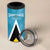 Custom Saint Lucia Football 4 in 1 Can Cooler Tumbler Flag Style