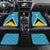 Custom Saint Lucia Football Car Mats Flag Style