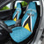 Custom Saint Lucia Football Car Seat Cover Flag Style