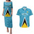 Custom Saint Lucia Football Couples Matching Puletasi and Hawaiian Shirt Flag Style