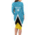 Custom Saint Lucia Football Family Matching Long Sleeve Bodycon Dress and Hawaiian Shirt Flag Style