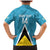 Custom Saint Lucia Football Family Matching Mermaid Dress and Hawaiian Shirt Flag Style