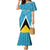 Custom Saint Lucia Football Family Matching Mermaid Dress and Hawaiian Shirt Flag Style