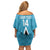 Custom Saint Lucia Football Family Matching Off Shoulder Short Dress and Hawaiian Shirt Flag Style