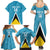 Custom Saint Lucia Football Family Matching Summer Maxi Dress and Hawaiian Shirt Flag Style