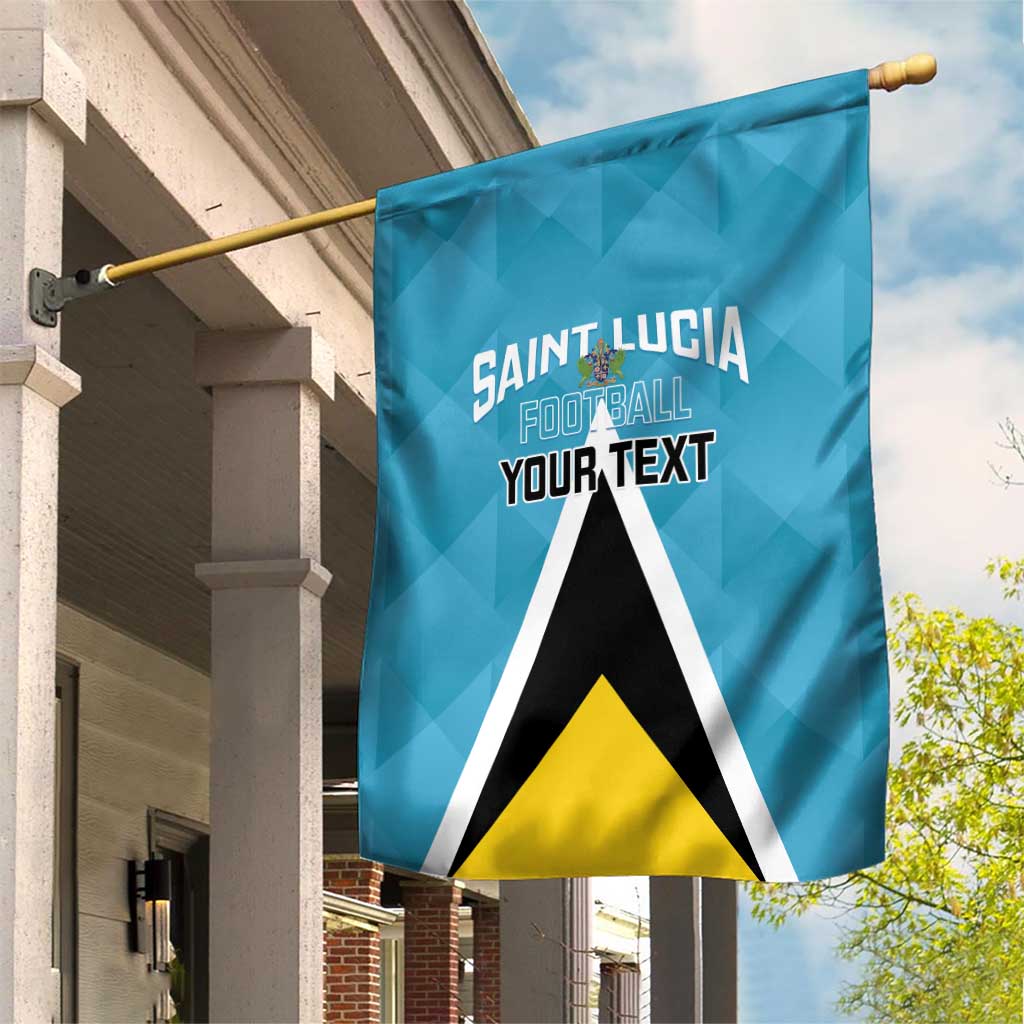 Custom Saint Lucia Football Garden Flag Flag Style