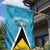 Custom Saint Lucia Football Garden Flag Flag Style