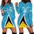 Custom Saint Lucia Football Hoodie Dress Flag Style