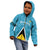 Custom Saint Lucia Football Kid Hoodie Flag Style