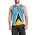 Custom Saint Lucia Football Men Tank Top Flag Style