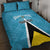 Custom Saint Lucia Football Quilt Bed Set Flag Style