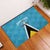 Custom Saint Lucia Football Rubber Doormat Flag Style